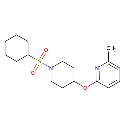 2-{[1-(cyclohexanesulfonyl)piperidin-4-yl]oxy}-6-methylpyridine