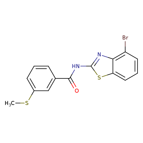 N-(4-bromo-1,3-benzothiazol-2-yl)-3-(methylsulfanyl)benzamide
