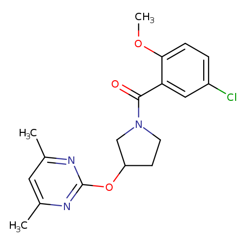 2-{[1-(5-chloro-2-methoxybenzoyl)pyrrolidin-3-yl]oxy}-4,6-dimethylpyrimidine