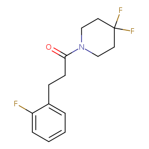 1-(4,4-difluoropiperidin-1-yl)-3-(2-fluorophenyl)propan-1-one