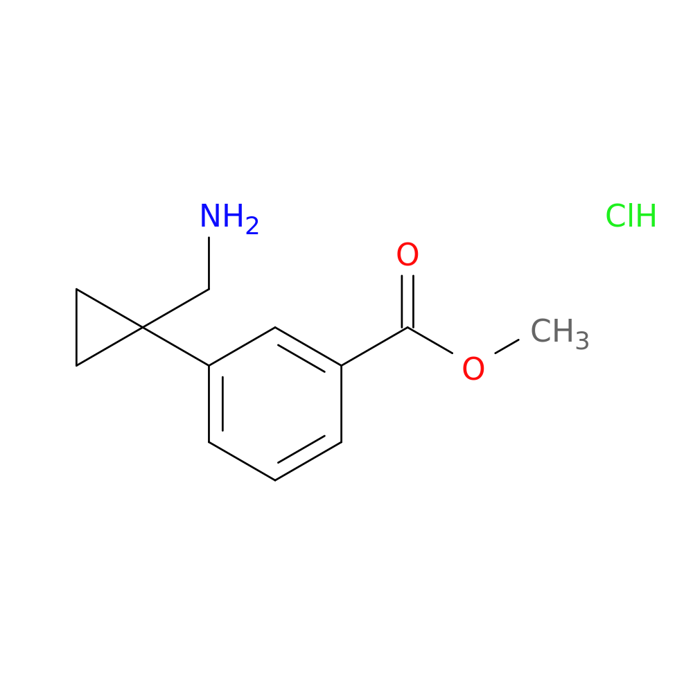 methyl 3-[1-(aminomethyl)cyclopropyl]benzoate hydrochloride