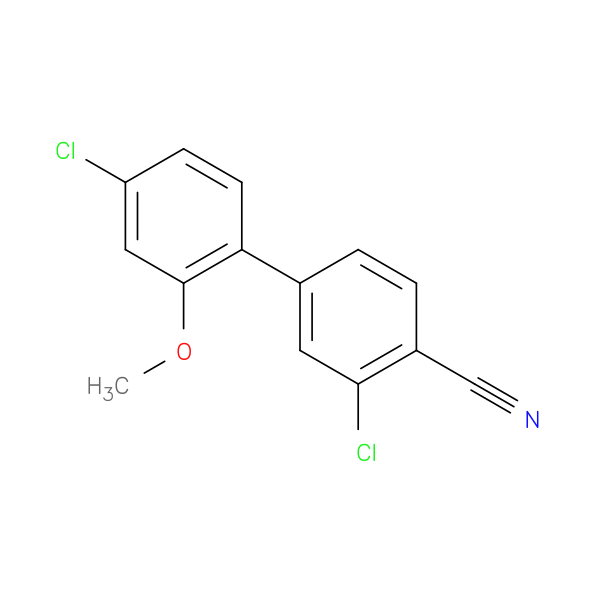 2-Chloro-4-(4-chloro-2-methoxyphenyl)benzonitrile