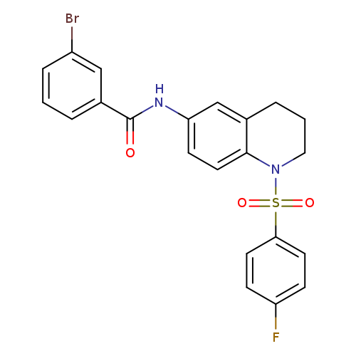 3-bromo-N-[1-(4-fluorobenzenesulfonyl)-1,2,3,4-tetrahydroquinolin-6-yl]benzamide