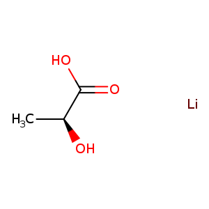 Propanoic acid, 2-hydroxy-, lithium salt (1:1), (2S)-