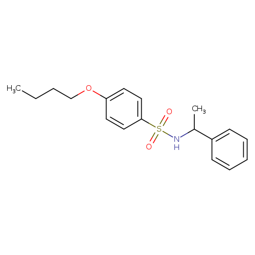 4-butoxy-N-(1-phenylethyl)benzene-1-sulfonamide