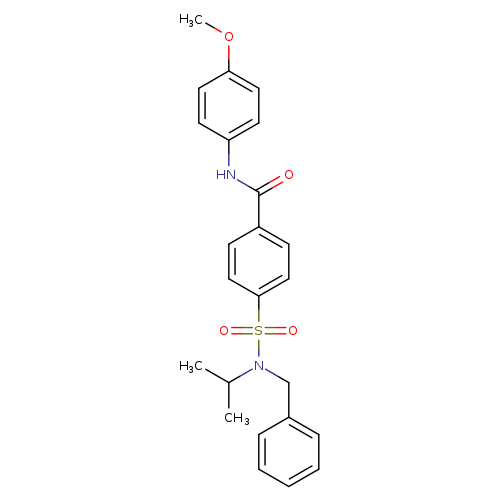 4-[benzyl(propan-2-yl)sulfamoyl]-N-(4-methoxyphenyl)benzamide