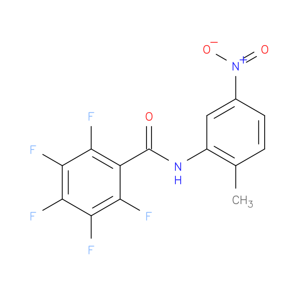 2,3,4,5,6-pentafluoro-N-{5-nitro-2-methylphenyl}benzamide