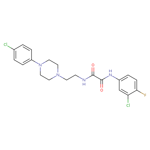N'-(3-chloro-4-fluorophenyl)-N-{2-[4-(4-chlorophenyl)piperazin-1-yl]ethyl}ethanediamide