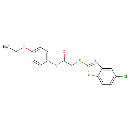 2-[(5-chloro-1,3-benzothiazol-2-yl)sulfanyl]-N-(4-ethoxyphenyl)acetamide