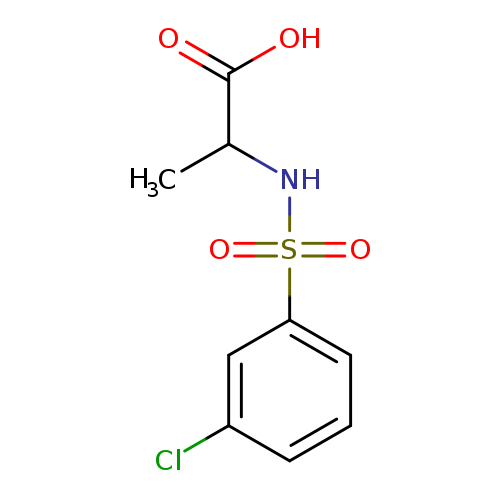 2-[(3-Chlorobenzene)sulfonamido]propanoic acid