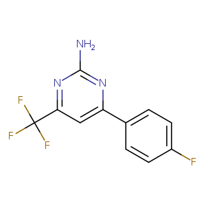 4-(4-Fluorophenyl)-6-(trifluoromethyl)pyrimidin-2-amine