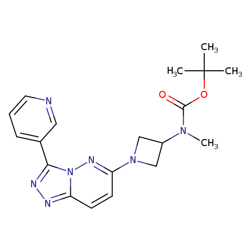 tert-butyl N-methyl-N-{1-[3-(pyridin-3-yl)-[1,2,4]triazolo[4,3-b]pyridazin-6-yl]azetidin-3-yl}carbamate