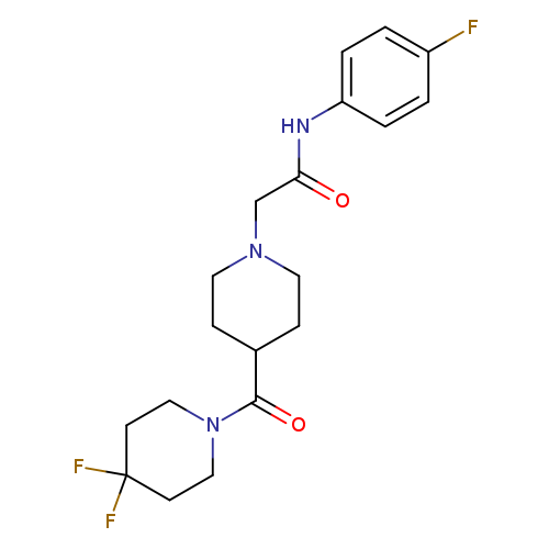 2-[4-(4,4-difluoropiperidine-1-carbonyl)piperidin-1-yl]-N-(4-fluorophenyl)acetamide