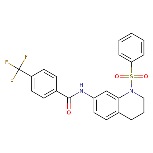 N-[1-(benzenesulfonyl)-1,2,3,4-tetrahydroquinolin-7-yl]-4-(trifluoromethyl)benzamide