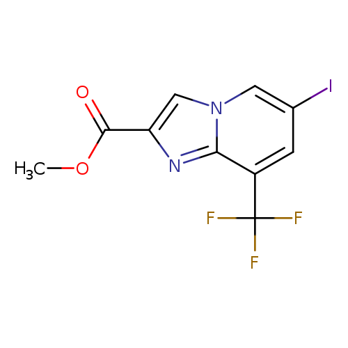 6-Iodo-8-trifluoromethyl-imidazo[1,2-a]pyridine-2-carboxylic acid methyl ester