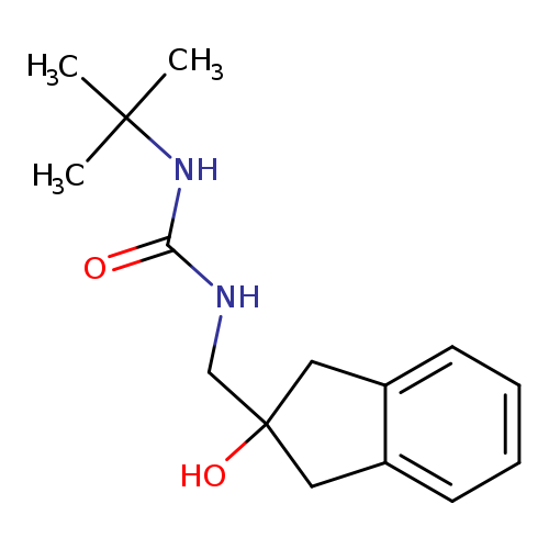 3-tert-butyl-1-[(2-hydroxy-2,3-dihydro-1H-inden-2-yl)methyl]urea