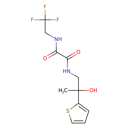 N'-[2-hydroxy-2-(thiophen-2-yl)propyl]-N-(2,2,2-trifluoroethyl)ethanediamide