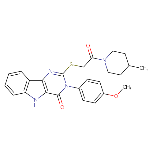 3-(4-methoxyphenyl)-2-{[2-(4-methylpiperidin-1-yl)-2-oxoethyl]sulfanyl}-3H,4H,5H-pyrimido[5,4-b]indol-4-one