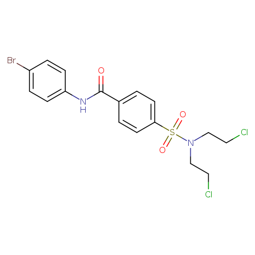 4-[bis(2-chloroethyl)sulfamoyl]-N-(4-bromophenyl)benzamide