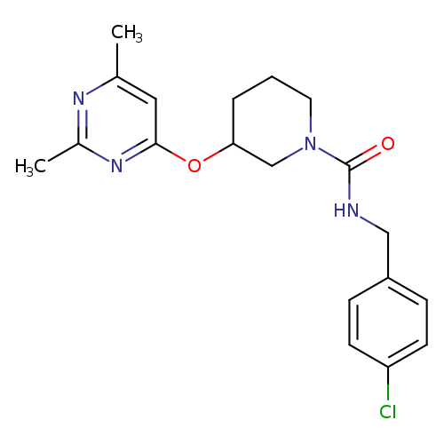 N-[(4-chlorophenyl)methyl]-3-[(2,6-dimethylpyrimidin-4-yl)oxy]piperidine-1-carboxamide