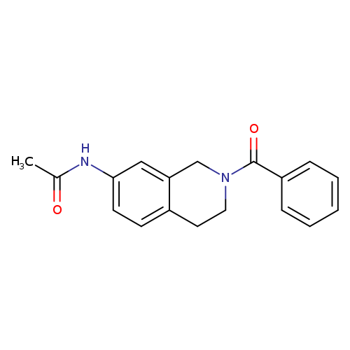 N-(2-benzoyl-1,2,3,4-tetrahydroisoquinolin-7-yl)acetamide