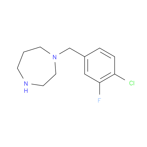 1-[(4-chloro-3-fluorophenyl)methyl]-1,4-diazepane
