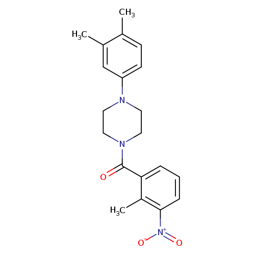 1-(3,4-dimethylphenyl)-4-(2-methyl-3-nitrobenzoyl)piperazine