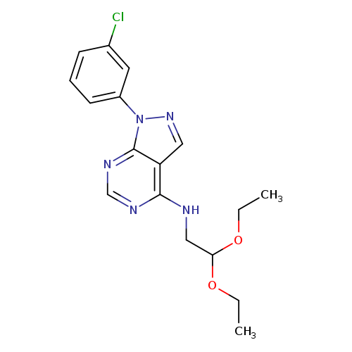 1-(3-chlorophenyl)-N-(2,2-diethoxyethyl)-1H-pyrazolo[3,4-d]pyrimidin-4-amine