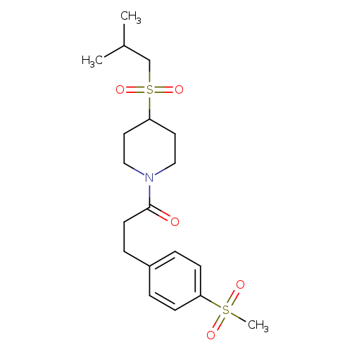 3-(4-methanesulfonylphenyl)-1-[4-(2-methylpropanesulfonyl)piperidin-1-yl]propan-1-one