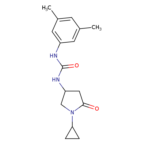 3-(1-cyclopropyl-5-oxopyrrolidin-3-yl)-1-(3,5-dimethylphenyl)urea