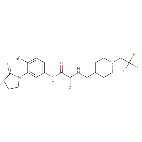 N-[4-methyl-3-(2-oxopyrrolidin-1-yl)phenyl]-N'-{[1-(2,2,2-trifluoroethyl)piperidin-4-yl]methyl}ethanediamide