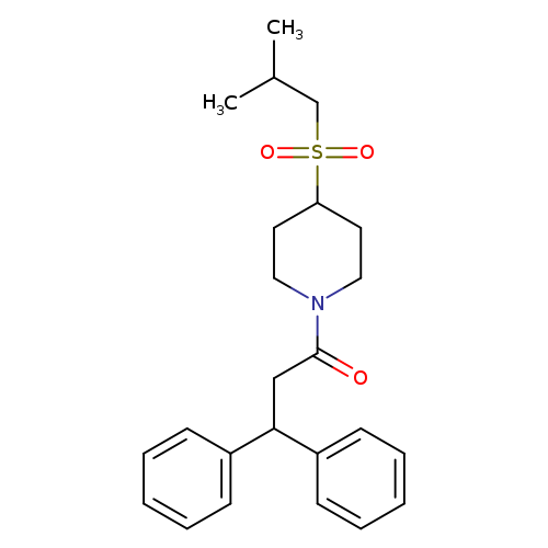 1-[4-(2-methylpropanesulfonyl)piperidin-1-yl]-3,3-diphenylpropan-1-one
