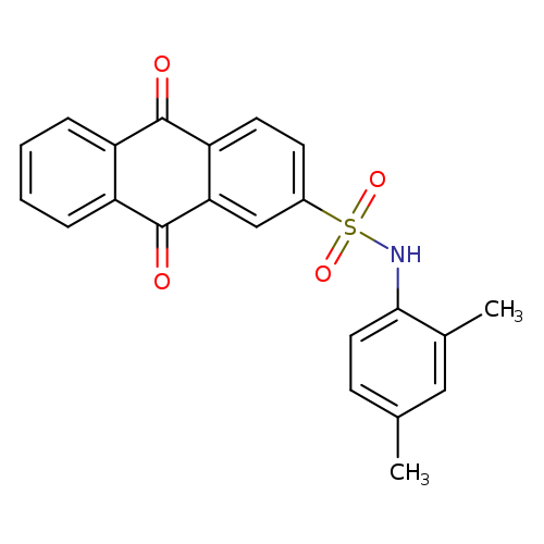 N-(2,4-dimethylphenyl)-9,10-dioxo-9,10-dihydroanthracene-2-sulfonamide