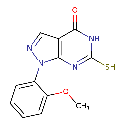 6-Mercapto-1-(2-methoxyphenyl)-1,5-dihydro-4h-pyrazolo[3,4-d]pyrimidin-4-one