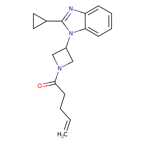 1-[3-(2-cyclopropyl-1H-1,3-benzodiazol-1-yl)azetidin-1-yl]pent-4-en-1-one