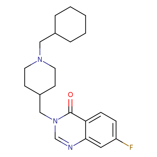 3-{[1-(cyclohexylmethyl)piperidin-4-yl]methyl}-7-fluoro-3,4-dihydroquinazolin-4-one