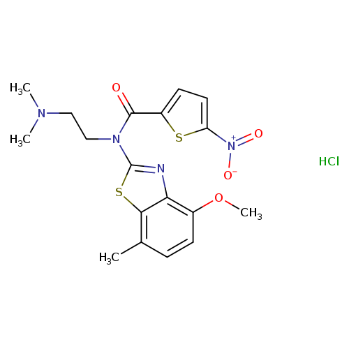 N-[2-(dimethylamino)ethyl]-N-(4-methoxy-7-methyl-1,3-benzothiazol-2-yl)-5-nitrothiophene-2-carboxamide hydrochloride