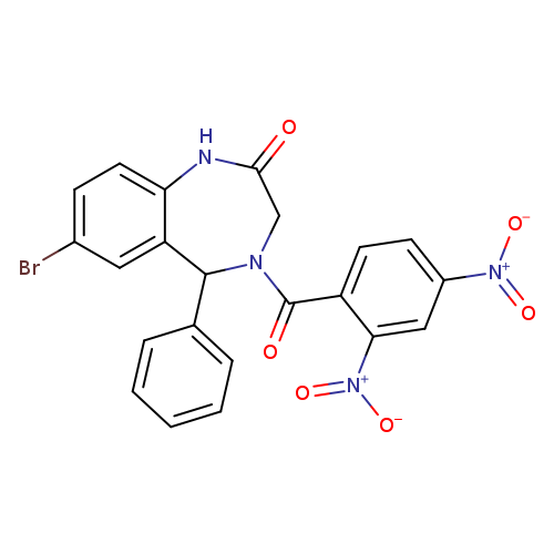 7-bromo-4-(2,4-dinitrobenzoyl)-5-phenyl-2,3,4,5-tetrahydro-1H-1,4-benzodiazepin-2-one