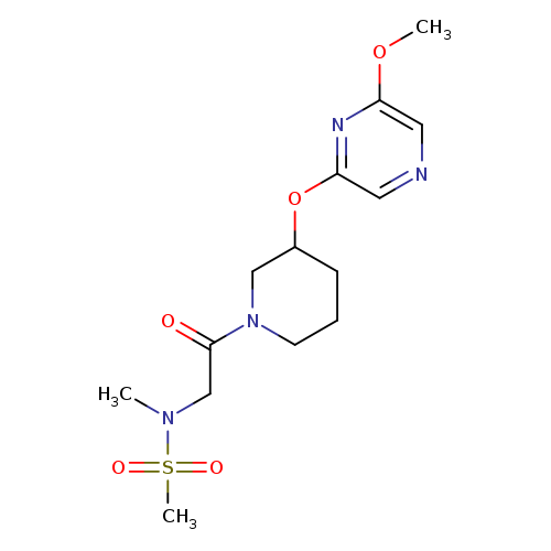 N-(2-{3-[(6-methoxypyrazin-2-yl)oxy]piperidin-1-yl}-2-oxoethyl)-N-methylmethanesulfonamide