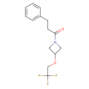 3-phenyl-1-[3-(2,2,2-trifluoroethoxy)azetidin-1-yl]propan-1-one