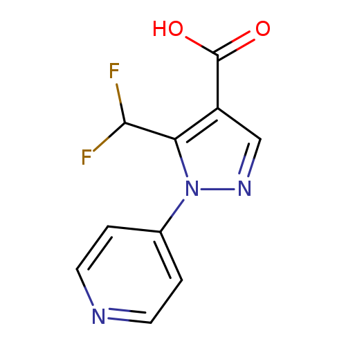 5-(difluoromethyl)-1-(pyridin-4-yl)-1H-pyrazole-4-carboxylic acid