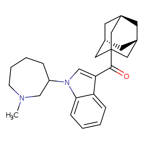 (3,5,7)-adamantan-1-yl(1-(1-methylazepan-3-yl)-1H-indol-3-yl)methanone