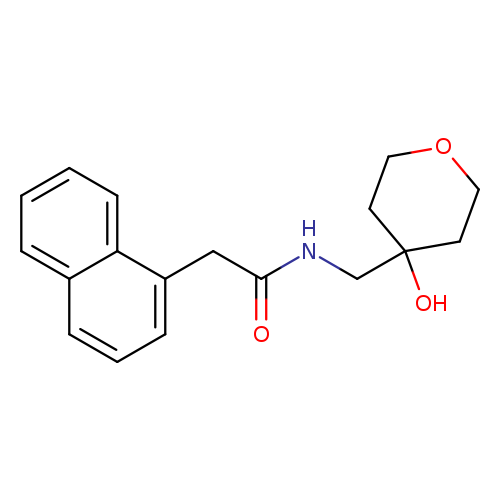 N-[(4-hydroxyoxan-4-yl)methyl]-2-(naphthalen-1-yl)acetamide