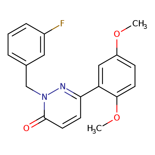 6-(2,5-dimethoxyphenyl)-2-[(3-fluorophenyl)methyl]-2,3-dihydropyridazin-3-one