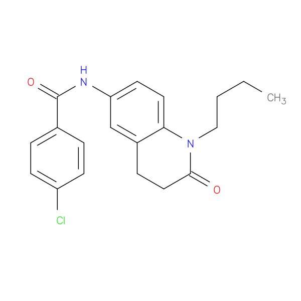 N-(1-butyl-2-oxo-1,2,3,4-tetrahydroquinolin-6-yl)-4-chlorobenzamide