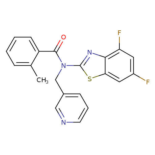 N-(4,6-difluoro-1,3-benzothiazol-2-yl)-2-methyl-N-[(pyridin-3-yl)methyl]benzamide