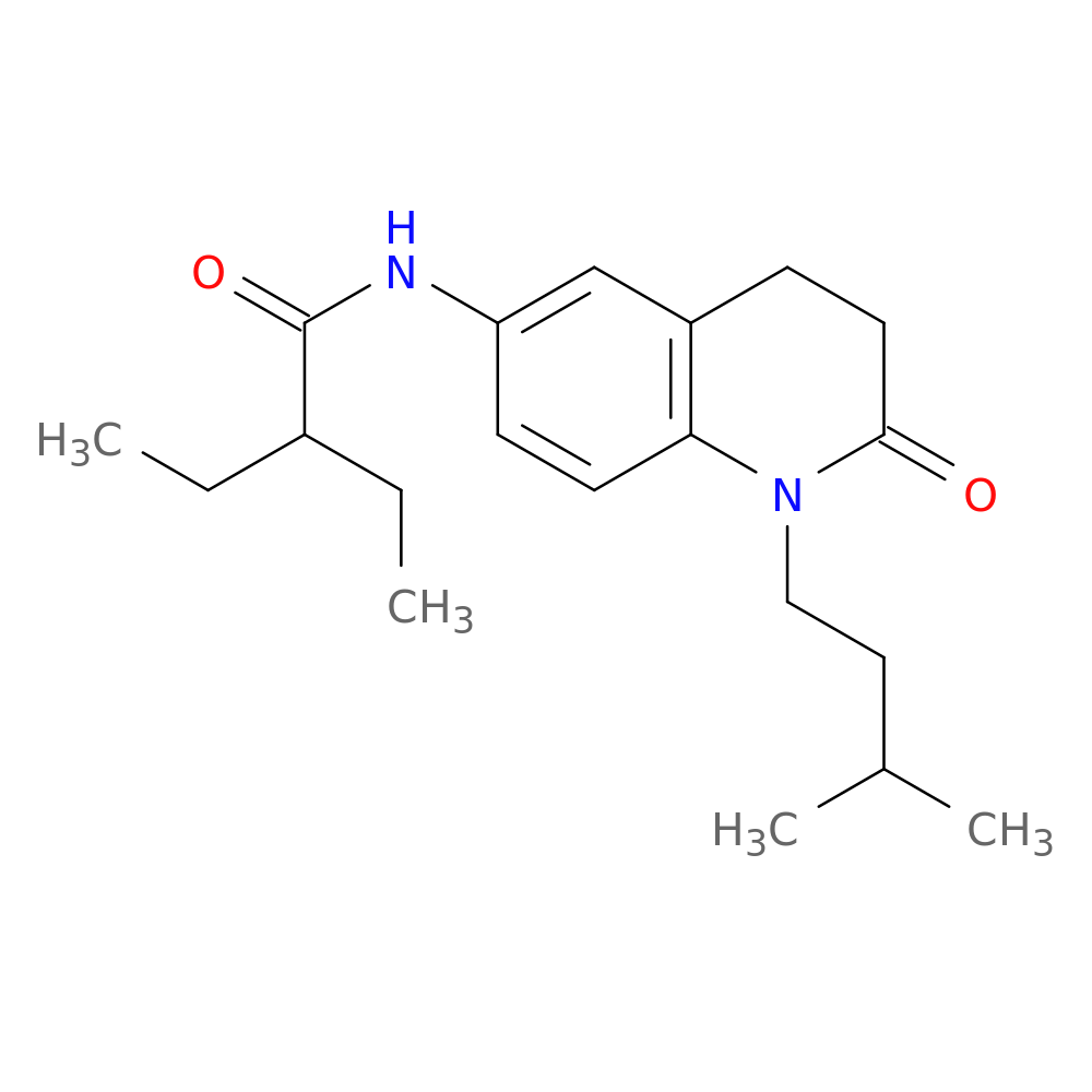 2-ethyl-N-[1-(3-methylbutyl)-2-oxo-1,2,3,4-tetrahydroquinolin-6-yl]butanamide