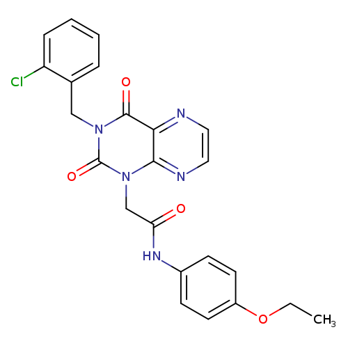 2-{3-[(2-chlorophenyl)methyl]-2,4-dioxo-1,2,3,4-tetrahydropteridin-1-yl}-N-(4-ethoxyphenyl)acetamide