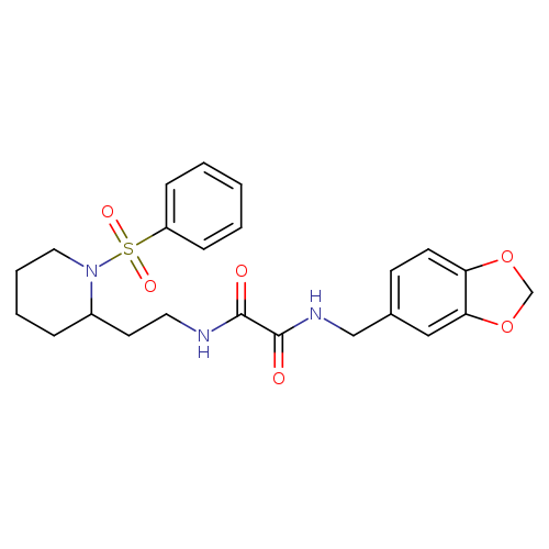 N'-{2-[1-(benzenesulfonyl)piperidin-2-yl]ethyl}-N-[(2H-1,3-benzodioxol-5-yl)methyl]ethanediamide