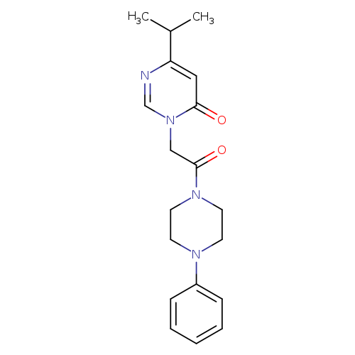 3-[2-oxo-2-(4-phenylpiperazin-1-yl)ethyl]-6-(propan-2-yl)-3,4-dihydropyrimidin-4-one